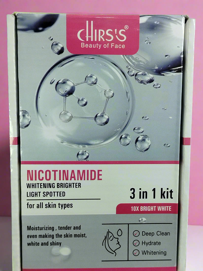 CHRIS'S NICOTINAMIDE WHITENING BRIGHTER LIGHT SPOTTED 3 IN 1 KIT