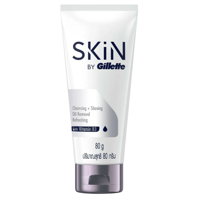 SKIN BY GILLETTE 2 IN 1 CLEANSER 80G