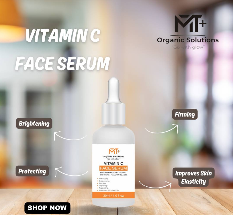 MT+ GO WITH GLOW VITAMIN C FACE SERUM ANTI AGING 30ML