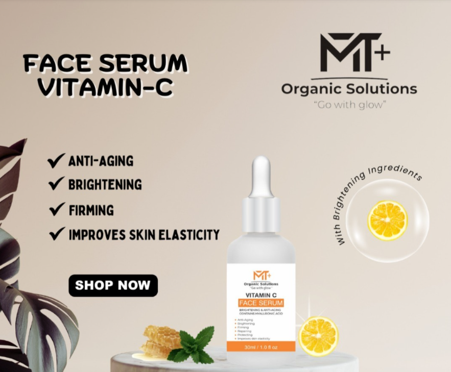 MT+ GO WITH GLOW VITAMIN C FACE SERUM ANTI AGING 30ML