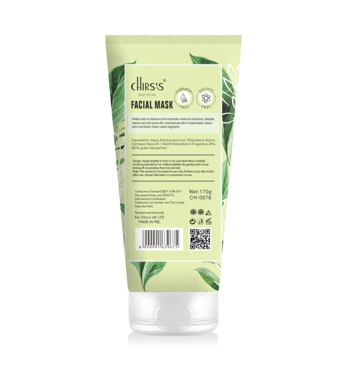 CHIRS'S FACIAL MASK GREEN TEA ESSENCE 170G