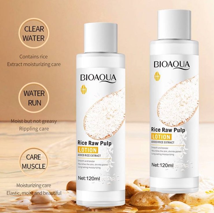 BIOAQUA RICE RAW PULP LOTION 120ml