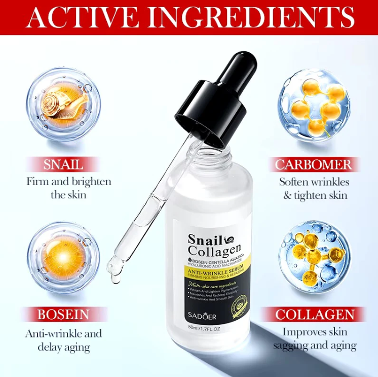 Snail Collagen Anti Wrinkle Face Serum 50ml