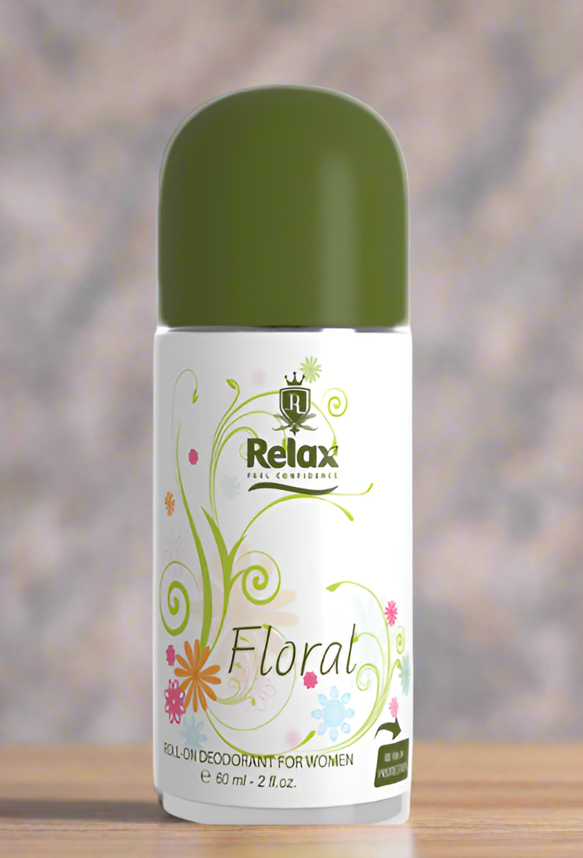 Relax Body Deodorant, Floral 60ml Roll On