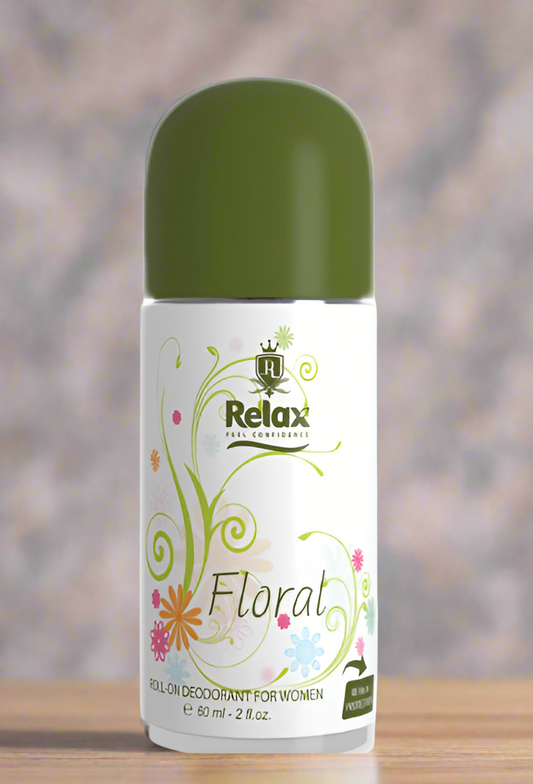 Relax Body Deodorant, Floral 60ml Roll On