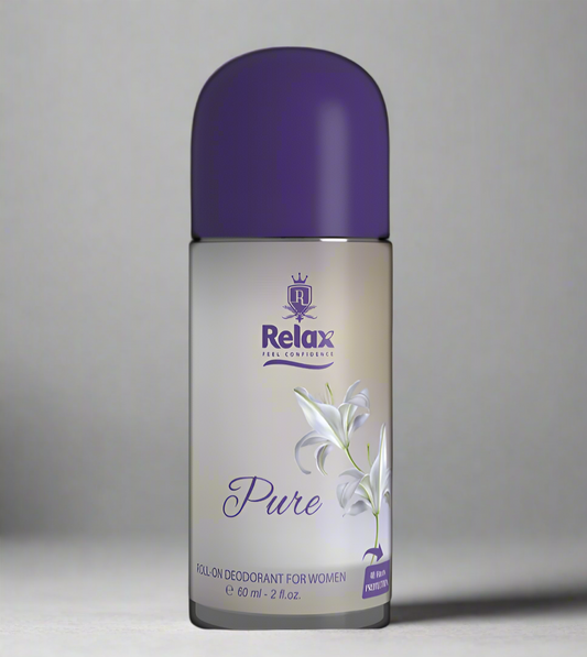 Relax Body Deodorant, Pure 60ml Roll On