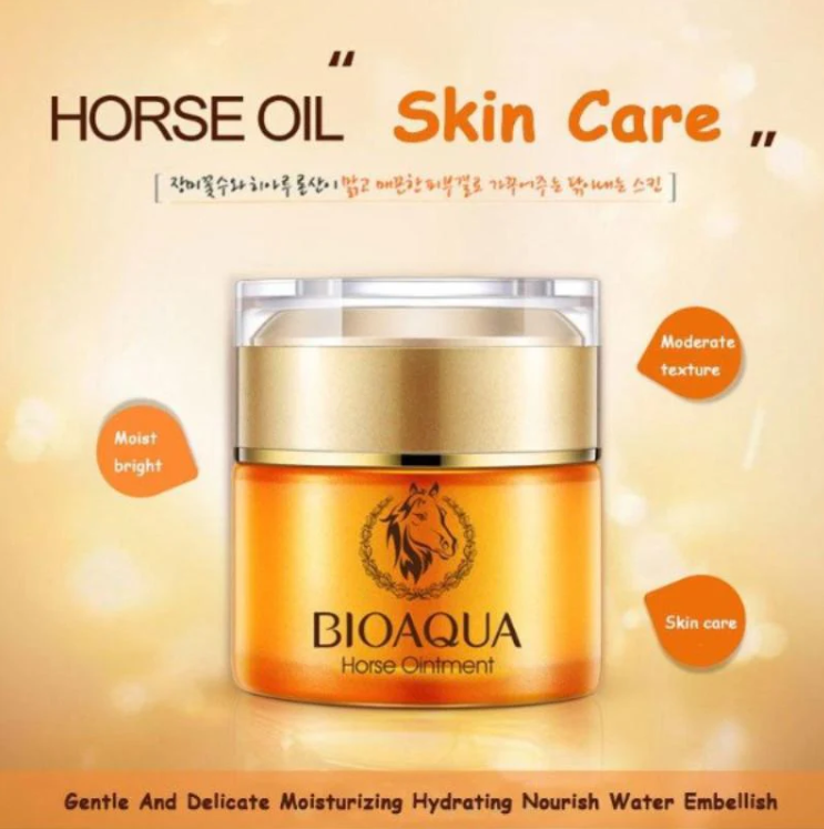 BIOAQUA HORSE OINTMENT FACIAL MOISTURIZING DAY CREAM 50G