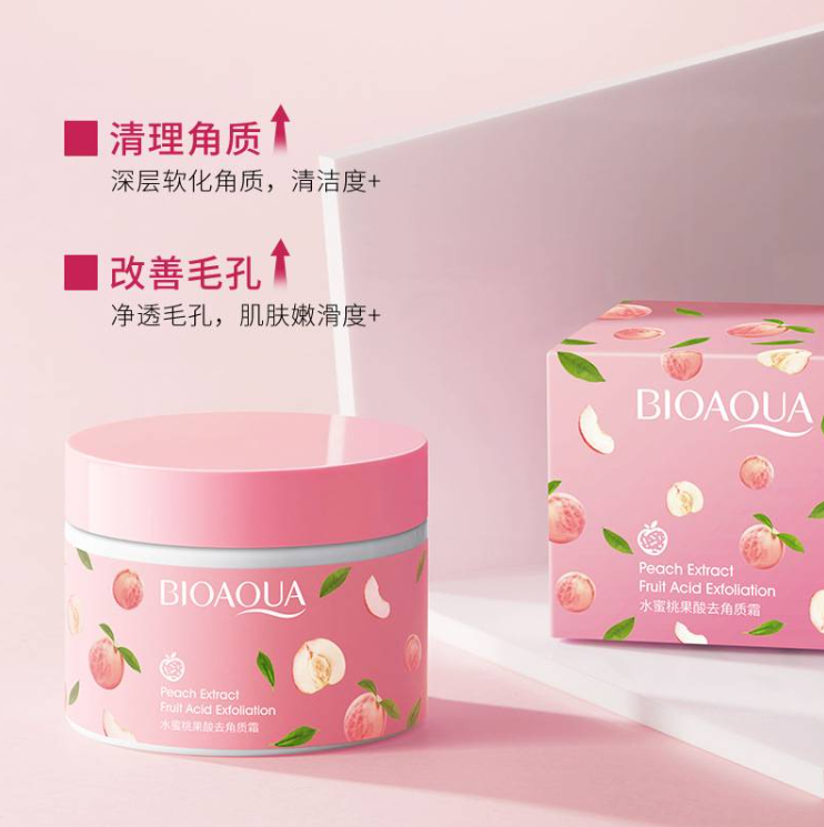 BIOAQUA PEACH EXTRACT FRUIT ACID EXFOLIATION 140G