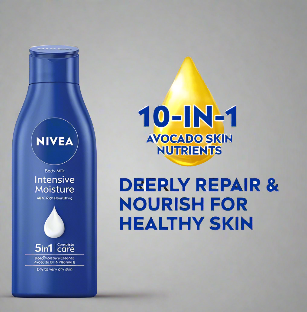 NIVEA BODY LOTION INTENSIVE MOISTURE 5-IN-1  100ML