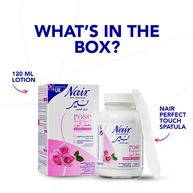 NAIR HAIR REMOVER ROSE FRAGRANCE 120G