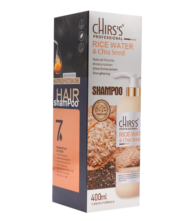 CHIRS'S RICE WATER & CHIA SEED 400ML SHAMPOO