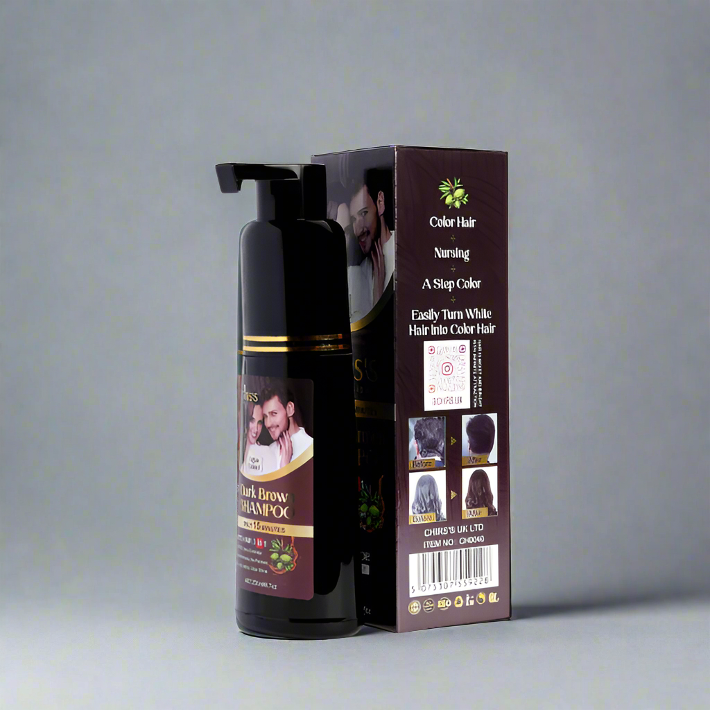 Chirs Professional Hair Color Shampoo 3 in 1 For Hair , Beard And Moustache